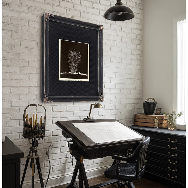 The Sun's Violent Breath 1892 Solar Prominence Study — Framed Wall Art Room View | Bella Frye