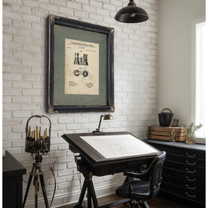 Us Patent No. 26413 Opera Glass by Bh Blank September 12 1882 — Framed Wall Art Room View | Bella Frye