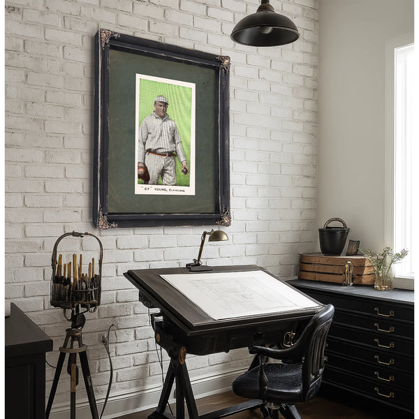 E98 Set of 3 Cy Young Green 53c13 — Framed Wall Art Room View | Bella Frye