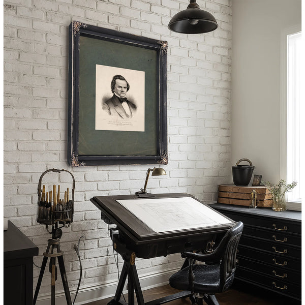 Hon Stephen a Douglas of Illinois National Democratic Candidate for Sixteenth President of the United States 186 — Framed Wal
