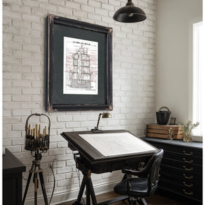 The Keepers Vigil Baltimore Lighthouse Architectural Cross Section — Framed Wall Art Room View | Bella Frye