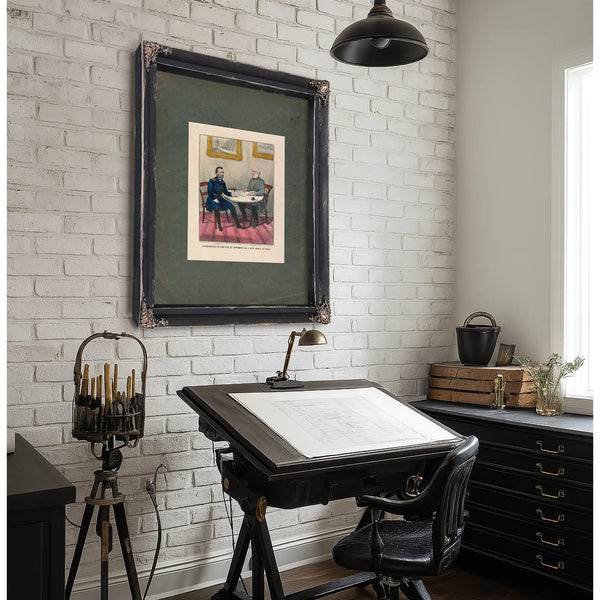 Surrender of General Lee at Appomattox Ch Va April 9th 1865 1865 — Framed Wall Art Room View | Bella Frye