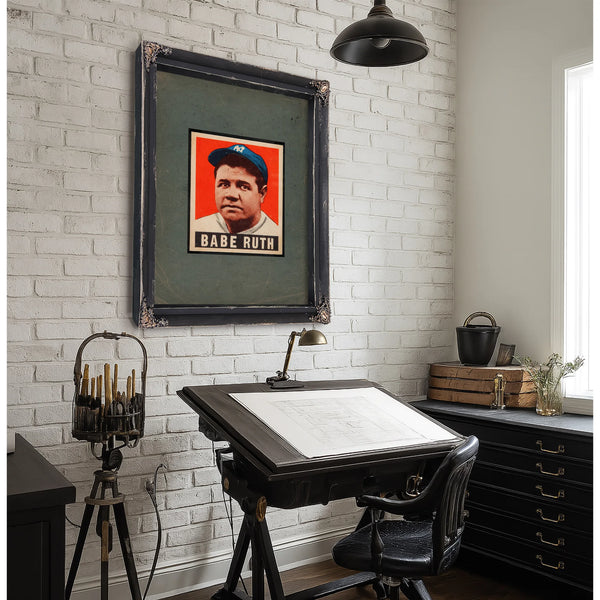 Leaf Babe Ruth — Framed Wall Art Room View | Bella Frye