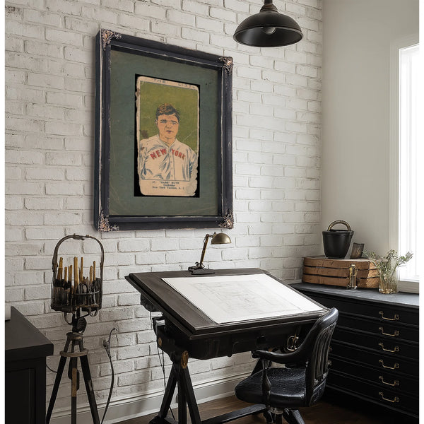W515 Strip Card Babe Ruth — Framed Wall Art Room View | Bella Frye