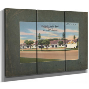 Pilot Butte Motor Court — vintage wall art by Bella Frye