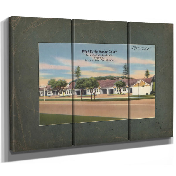 Pilot Butte Motor Court — vintage wall art by Bella Frye
