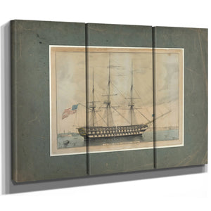 US. Ship North Carolina 102 Guns — Framed Wall Art Room View | Bella Frye