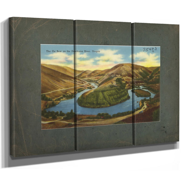 The Ox Bow On The Deschutes River Oregon — vintage wall art by Bella Frye