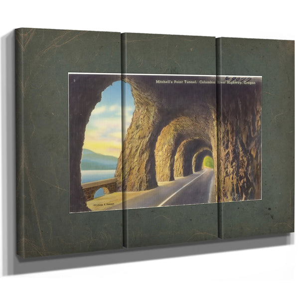 Mitchell's Point Tunnel Columbia River Highway Oregon — vintage wall art by Bella Frye