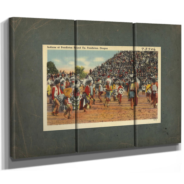 Indians At Pendleton Round Up Pendleton Oregon — vintage wall art by Bella Frye