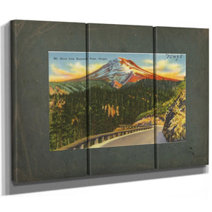 Mt Hood From Buzzards Point Oregon'1 — vintage wall art by Bella Frye