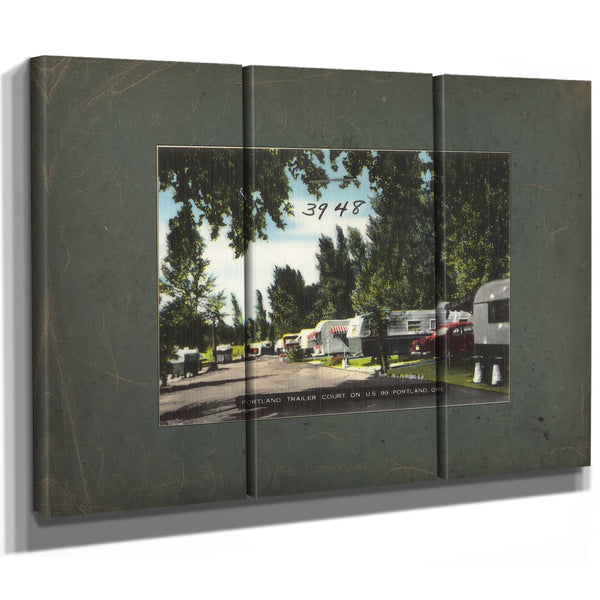 Portland Trailer Court On Us 99 Portland Ore — vintage wall art by Bella Frye
