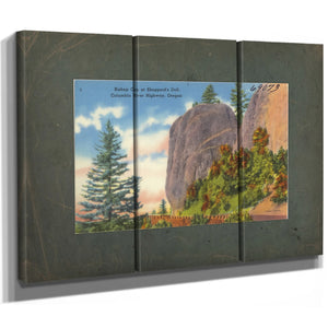 Bishop Cap At Shepperd's Dell Columbia River Highway Oregon B — vintage wall art by Bella Frye
