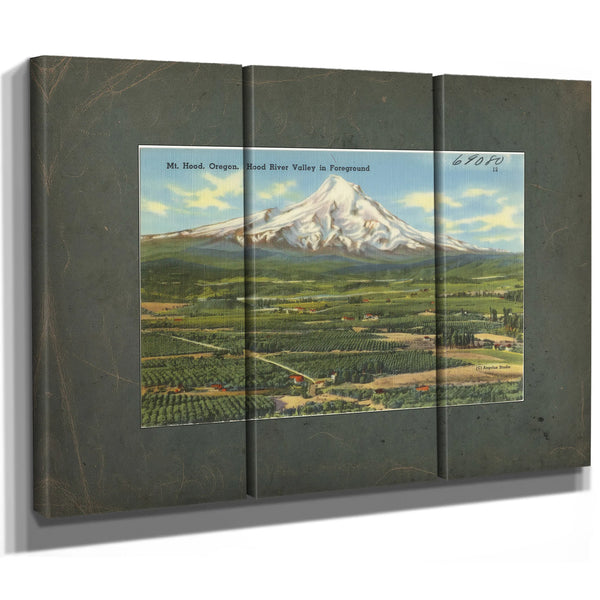 Mt Hood Oregon Hood River Valley In Foreground — vintage wall art by Bella Frye