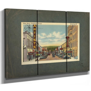 Main Street Pendleton Oregon — vintage wall art by Bella Frye