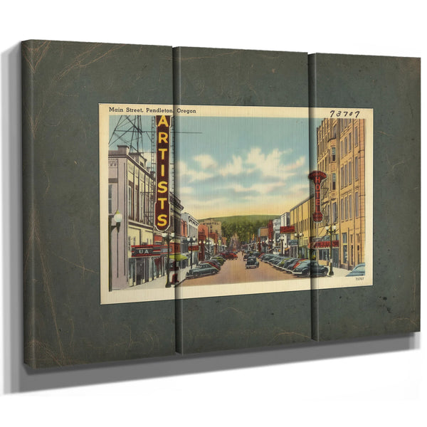 Main Street Pendleton Oregon — vintage wall art by Bella Frye