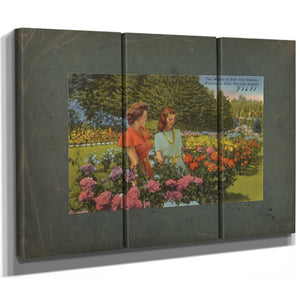 Two Models In Rose Test Gardens Washington Park Portland Oregon — vintage wall art by Bella Frye