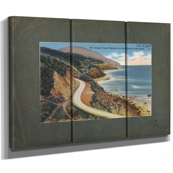 The Oregon Coast Highway On The Shores Of The Pacific — vintage wall art by Bella Frye