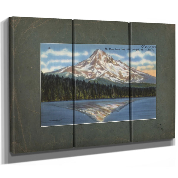Mt Hood From Lost Lake Oregon Alt 11225 Ft'1 — vintage wall art by Bella Frye