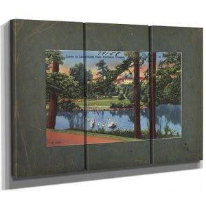 Scene In Laurelhurst Park Portland Oregon — vintage wall art by Bella Frye
