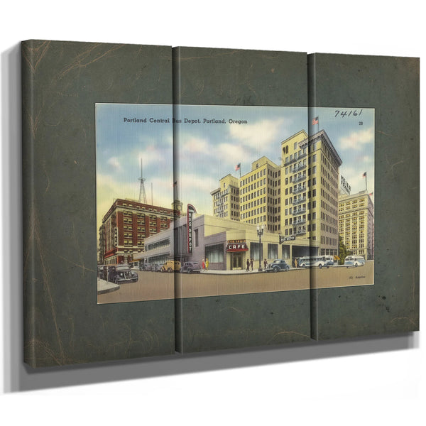 Portland Central Bus Depot Portland Oregon — vintage wall art by Bella Frye