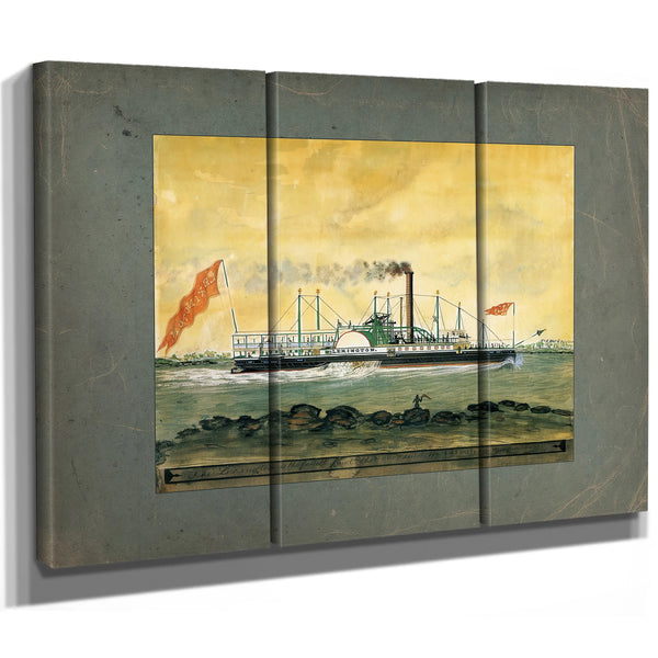 Steamboat Lexington The Fastest Boat That Ever Sailed — Framed Wall Art Room View | Bella Frye