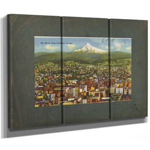 Mt Hood From Portland Oregon — vintage wall art by Bella Frye