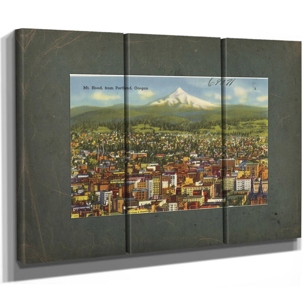Mt Hood From Portland Oregon — vintage wall art by Bella Frye