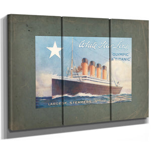 White Star Line Olympic and Titanic Promotional Brochure Cover — Framed Wall Art Room View | Bella Frye