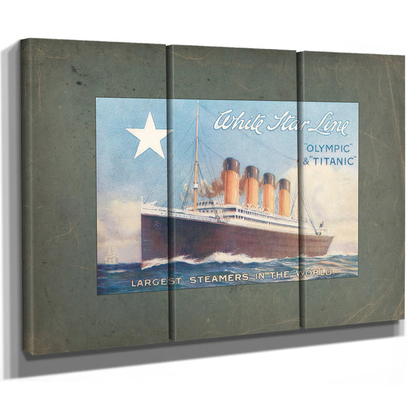 White Star Line Olympic and Titanic Promotional Brochure Cover — Framed Wall Art Room View | Bella Frye