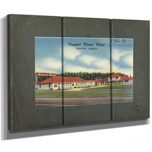 Newport Manor Motel Newport Oregon — vintage wall art by Bella Frye
