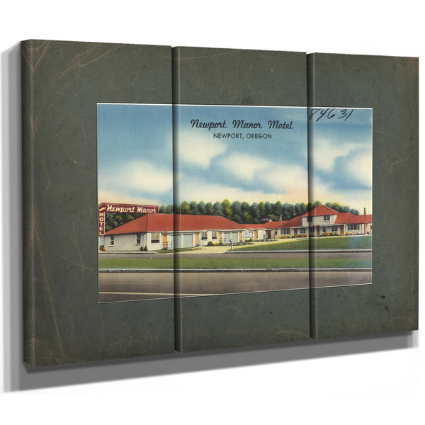 Newport Manor Motel Newport Oregon — vintage wall art by Bella Frye