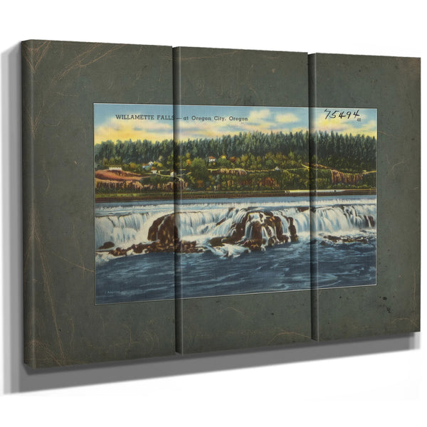 Willamette Falls At Oregon City Oregon — vintage wall art by Bella Frye