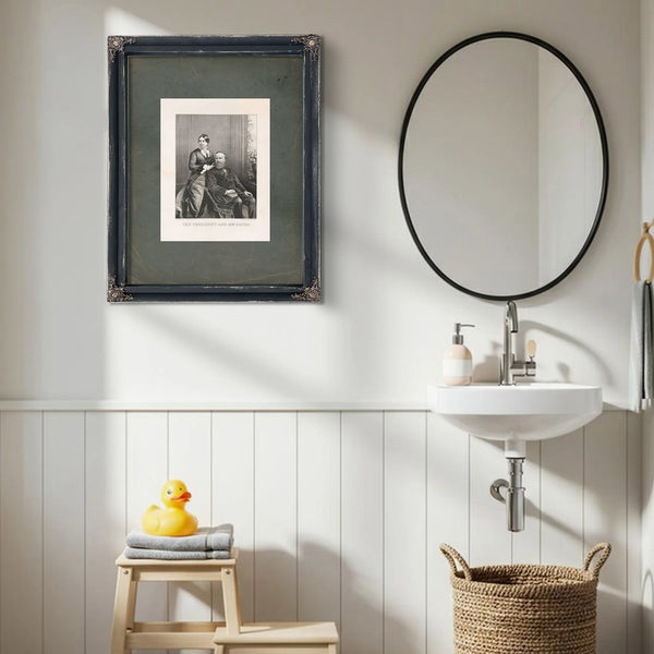 The President and Mrs Hayes 19th Century — Framed Wall Art Room View | Bella Frye