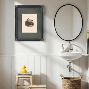 Abraham Lincoln and His Son Thad 186 188 — Framed Wall Art Room View | Bella Frye