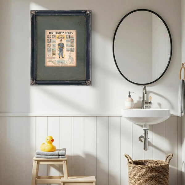 Our Countrys Heros 1899 — Framed Wall Art Room View | Bella Frye