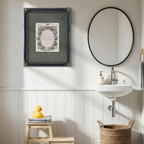 Portraits of the Presidents 1846 — Framed Wall Art Room View | Bella Frye