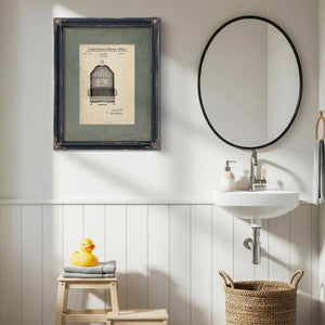 The Gilded Prison — 1932 Patent Archive — Framed Wall Art Room View | Bella Frye