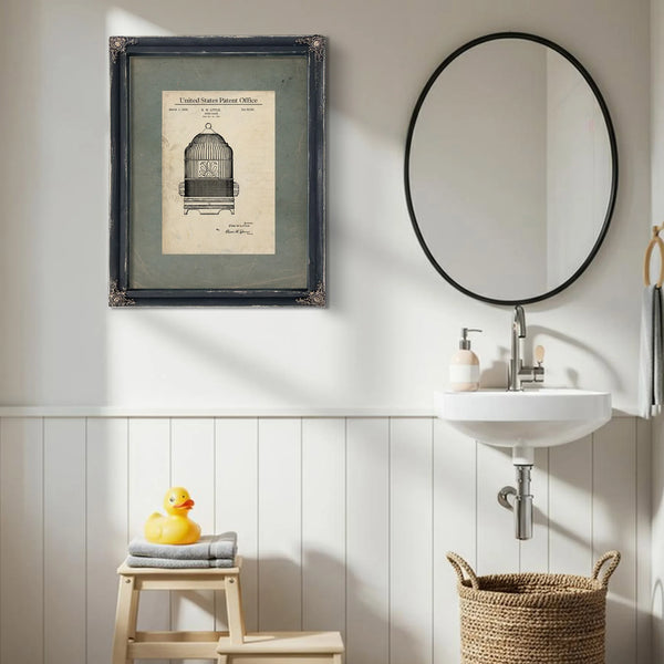 The Gilded Prison — 1932 Patent Archive — Framed Wall Art Room View | Bella Frye
