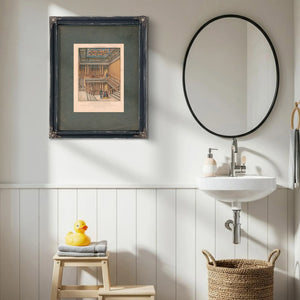 Washington Grand Eastern Stairway to the Gallery of the House of Representatives Us Capitol 19th Century — Framed Wall Art Ro