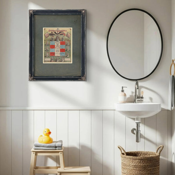 Industrial Chart of Liberty 19th Century — Framed Wall Art Room View | Bella Frye
