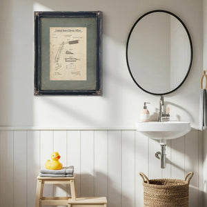 The Barbers Covenant Patent No. 311466 — Framed Wall Art Room View | Bella Frye