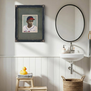Satchel Paige 1949 Bowman 384ced — Framed Wall Art Room View | Bella Frye