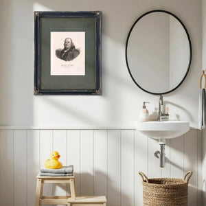 Benjamin Franklin 1779 — Framed Wall Art Room View | Bella Frye