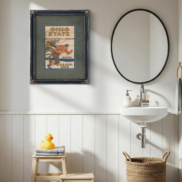 Michigan Ohio State Football Program — Framed Wall Art Room View | Bella Frye