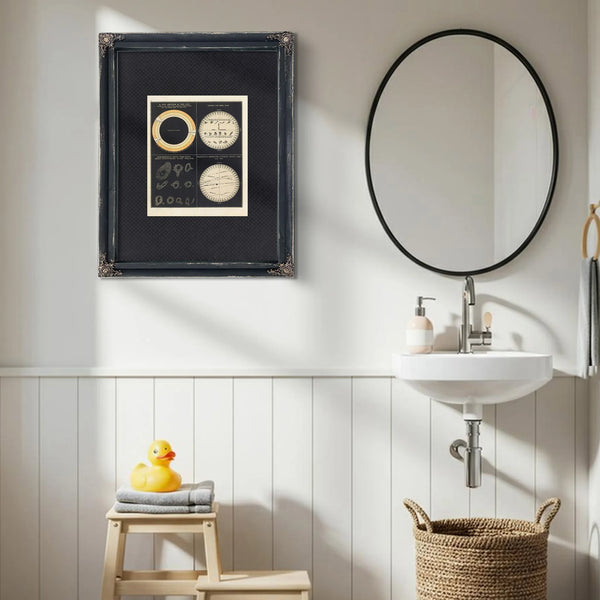 The Burning Eye Victorian Studies of Solar Phenomena and Planetary Transits — Framed Wall Art Room View | Bella Frye
