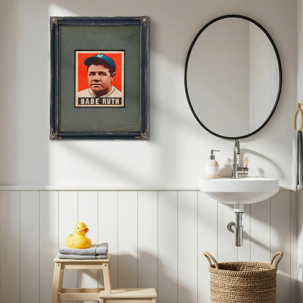 Leaf Babe Ruth — Framed Wall Art Room View | Bella Frye