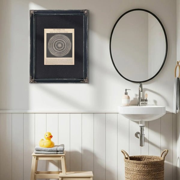 The Mädler Delusion — Victorian Dreams of a Cosmic Heart — Framed Wall Art Room View | Bella Frye