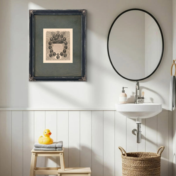 The Declaration of Independence and Portraits of the Presidents 1861 1865 — Framed Wall Art Room View | Bella Frye