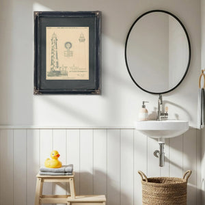 Sand Island Light Station Blueprint 8th District Engineering Drawings